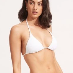 Seafolly Ladies Sea Dive Slide Tri -Seafolly shop 31298 861 White 3