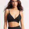 Seafolly Ladies Willow Banded Bralette - Black -Seafolly shop 31326 924 Black 1