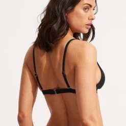 Seafolly Ladies Seafolly Collective Longline Tri -Seafolly shop 31329 942 Black 4