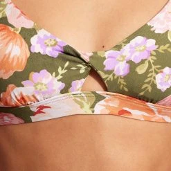 Seafolly Ladies Paradise Garden Twist Front Bralette - Avocado 12 Seafolly Ladies Paradise Garden Twist Front Bralette - Avocado -Seafolly shop 31337 960 Avocado 5