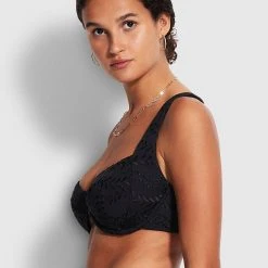Seafolly Ladies Costa Bella DD Underwire Bra - Black -Seafolly shop 31341DD922 Black 3