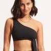 Seafolly Ladies Seafolly Collective One Shoulder Top 2 Seafolly Ladies Seafolly Collective One Shoulder Top -Seafolly shop 31342 942 Black 2