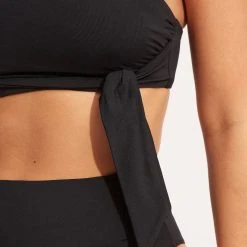 Seafolly Ladies Seafolly Collective One Shoulder Top -Seafolly shop 31342 942 Black 6