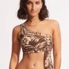 Seafolly Ladies Island In The Sun One Shoulder Top - Tiramisu 1 Seafolly Ladies Island In The Sun One Shoulder Top - Tiramisu -Seafolly shop 31342 946 Tiramisu 1