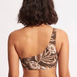 Seafolly Ladies Island In The Sun One Shoulder Top - Tiramisu -Seafolly shop 31342 946 Tiramisu 4