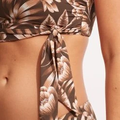 Seafolly Ladies Island In The Sun One Shoulder Top - Tiramisu -Seafolly shop 31342 946 Tiramisu 5