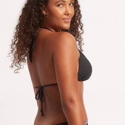 Seafolly Ladies Sun Stripe Slide Tri - Black 17 Seafolly Ladies Sun Stripe Slide Tri - Black -Seafolly shop 31351 947 Black 9