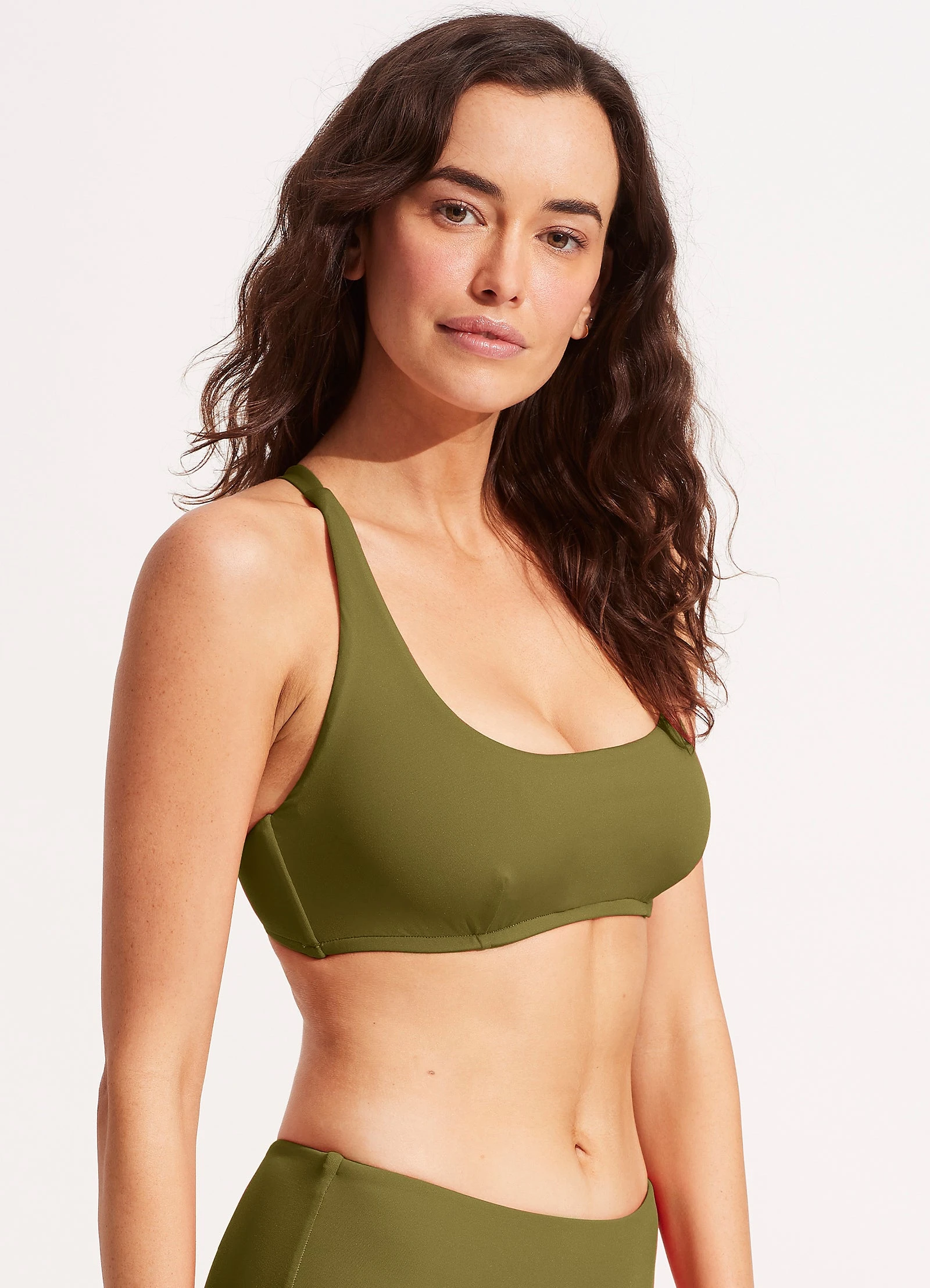 Seafolly Ladies Seafolly Collective DD Scoop Neck Halter Top - Avocado 5 Seafolly Ladies Seafolly Collective DD Scoop Neck Halter Top - Avocado - Image 3