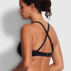 Seafolly Ladies Seafolly Collective DD Scoop Neck Halter Top - Black -Seafolly shop 31368DD942 Black 4