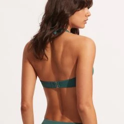 Seafolly Ladies Seafolly Collective DD Scoop Neck Halter Top - Evergreen -Seafolly shop 31368DD942 Evergreen 5