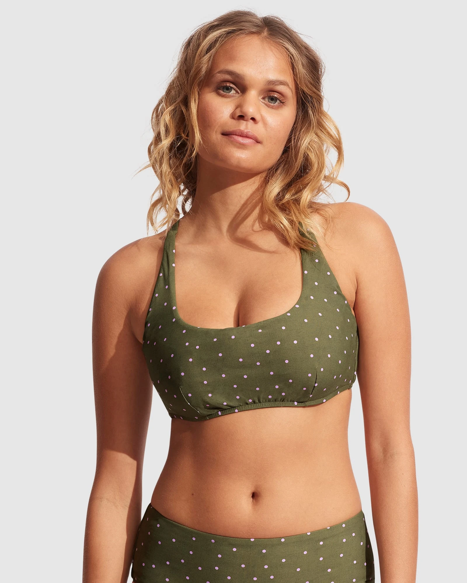 Seafolly Ladies Paradise Garden DD Scoop Neck Halter - Avocado Spot 4 Seafolly Ladies Paradise Garden DD Scoop Neck Halter - Avocado Spot - Image 2