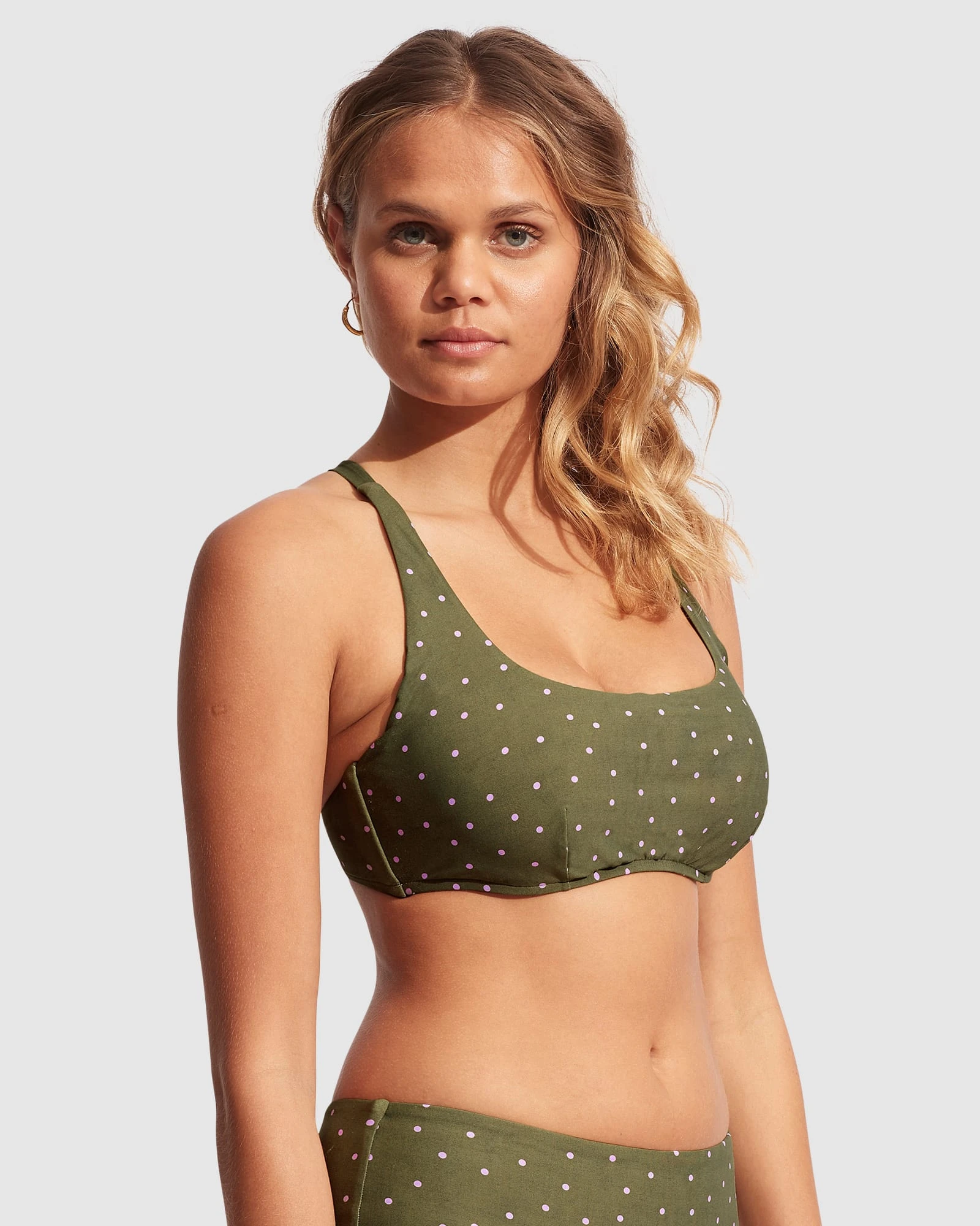 Seafolly Ladies Paradise Garden DD Scoop Neck Halter - Avocado Spot 5 Seafolly Ladies Paradise Garden DD Scoop Neck Halter - Avocado Spot - Image 3