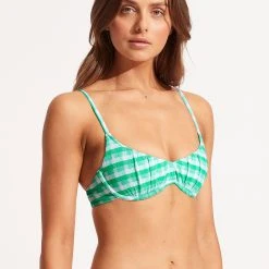 Seafolly Ladies Portofino Sweetheart U/wire Bra - Jade -Seafolly shop 31370 939 Jade 3