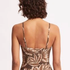 Seafolly Ladies Island In The Sun Wrap Front Tankini Top - Tiramisu -Seafolly shop 31381 946 Tiramisu 4
