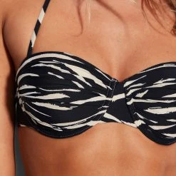 Seafolly Ladies Skin Deep Bustier Bra - Black -Seafolly shop 31382 940 Black 6