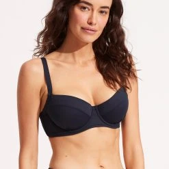 Seafolly Ladies Seafolly Collective DD Cup Underwire Bra - True Navy -Seafolly shop 31383DD942 True 20Navy 3