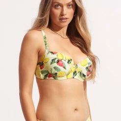 Seafolly Ladies Lemoncello DD Cup Underwire Bra - Lemoncello 9 Seafolly Ladies Lemoncello DD Cup Underwire Bra - Lemoncello -Seafolly shop 31383DD945 Lemoncello 3
