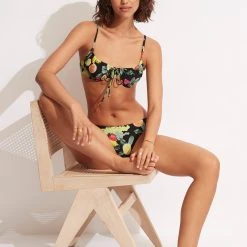 Seafolly Ladies Lemoncello Underwire Bra - Black