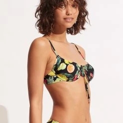 Seafolly Ladies Lemoncello Underwire Bra - Black -Seafolly shop 31387 945 Black 203