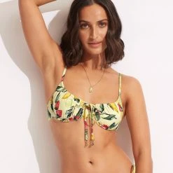 Seafolly Ladies Lemoncello Underwire Bra - Lemoncello