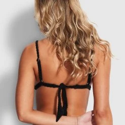 Seafolly Ladies Riviera Fixed TriTop - Black 11 Seafolly Ladies Riviera Fixed TriTop - Black -Seafolly shop 31388 929 Black 4