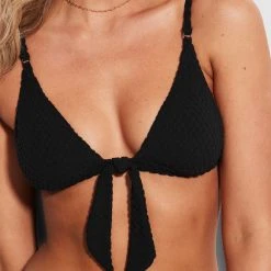 Seafolly Ladies Riviera Fixed TriTop - Black 12 Seafolly Ladies Riviera Fixed TriTop - Black -Seafolly shop 31388 929 Black 5