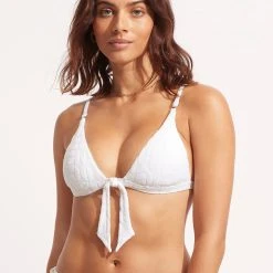 Seafolly Ladies Capri Fixed Tri - White -Seafolly shop 31388 987 White 3