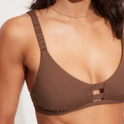 Seafolly Ladies Seafolly Collective Gathered Strap Bralette - Tiramisu -Seafolly shop 31390 942 Tiramisu 5