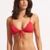 Seafolly Ladies Sea Dive Drawstring Neck Bralette -Seafolly shop 31393 861 Chilli 20Red 3