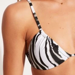 Seafolly Ladies Zahara Drawstring Bralette - Black 12 Seafolly Ladies Zahara Drawstring Bralette - Black -Seafolly shop 31393 953 Black 6