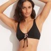 Seafolly Ladies Sun Stripe Longline Tri - Black 1 Seafolly Ladies Sun Stripe Longline Tri - Black -Seafolly shop 31396 947 Black 1