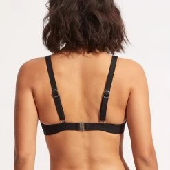 Seafolly Ladies Sun Stripe Longline Tri - Black 10 Seafolly Ladies Sun Stripe Longline Tri - Black -Seafolly shop 31396 947 Black 4