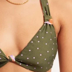 Seafolly Ladies Paradise Garden Tab Front Halter Bra - Avocado -Seafolly shop 31400 960 Avocado 8