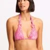 Seafolly Ladies Sea Skin Slide Triangle Bikini Top - Fuchsia Rose 1 Seafolly Ladies Sea Skin Slide Triangle Bikini Top - Fuchsia Rose -Seafolly shop 31401 064 FuchsiaRos 3