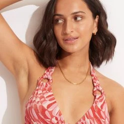 Seafolly Ladies Poolside Slide Tri - Pink Chintz -Seafolly shop 31401 954 PinkChintz 3