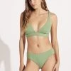 Seafolly Ladies Second Wave Longline Tri Top - Palm Green -Seafolly shop 31404 968 PalmGreen 3