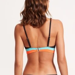 Seafolly Ladies Slice Of Splice Triangle Bikini Top - Black -Seafolly shop 31407 990 Black 4