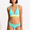 Seafolly Ladies Slice Of Splice Triangle Bikini Top - Lime Burst