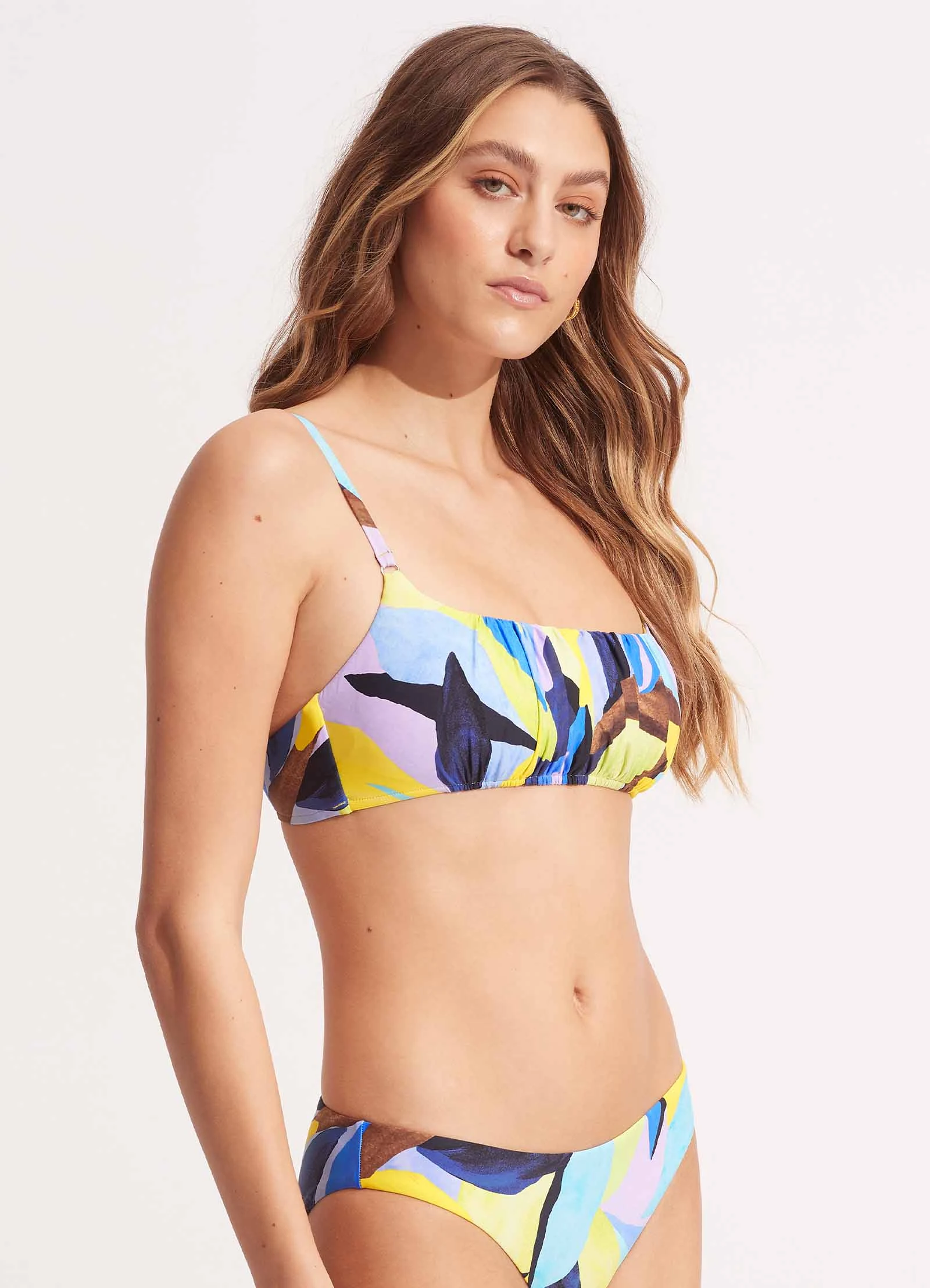 Seafolly Ladies Tropfest Bralette - True Navy 5 Seafolly Ladies Tropfest Bralette - True Navy - Image 3