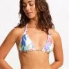 Seafolly Ladies Under The Sea Reversible Slide Triangle Bikini Top - White