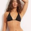 Seafolly Ladies Second Wave Longline Slide Tri Top - Black -Seafolly shop 31412 968 Black 1