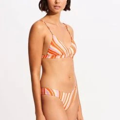 Seafolly Ladies Mod Squad FixedTri Bra - Mandarin 9 Seafolly Ladies Mod Squad FixedTri Bra - Mandarin -Seafolly shop 31415 050 Mandarin 5