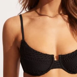 Seafolly Ladies Marrakesh Underwire Bra- Black -Seafolly shop 31418 911 Black 7