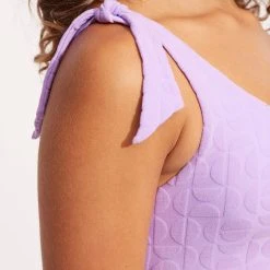 Seafolly Ladies Capri One Shoulder Top - Wild Rose -Seafolly shop 31422 987 WildRose 5