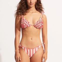 Seafolly Ladies Cabana Ruffle Slide Tri - Sunkissed Coral 10 Seafolly Ladies Cabana Ruffle Slide Tri - Sunkissed Coral -Seafolly shop 31433 001 SunKisdCrl 4