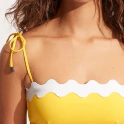 Seafolly Ladies Gia Ric Rac Bustier Bandeau- Citron -Seafolly shop 31436 717 Citron 7