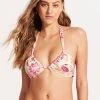 Seafolly Ladies Silk Road Drawstring Halter Bralette Bikini Top - Parfait Pink 1 Seafolly Ladies Silk Road Drawstring Halter Bralette Bikini Top - Parfait Pink -Seafolly shop 31446 020 ParfaitPnk 3