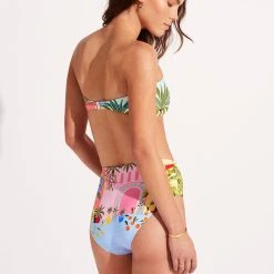 Seafolly Ladies On Vacation Clip Back Bandeau - Azure -Seafolly shop 31448 022 Azure 6