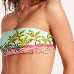 Seafolly Ladies On Vacation Clip Back Bandeau - Azure -Seafolly shop 31448 022 Azure 7