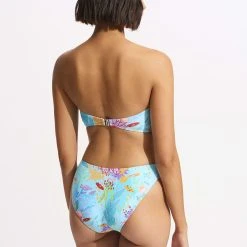 Seafolly Ladies Under The Sea Twist Bandeau Bikini Top - Blue Mist -Seafolly shop 33261 061 Blue 20Mist 6